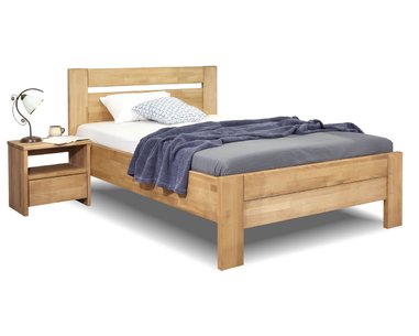 Zvýšená posteľ z masívu Orfeus, 140x200, masív buk Zvýšená posteľ z masívu Orfeus, 140x200, masív buk