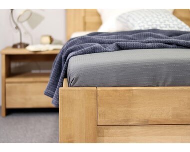 Zvýšená posteľ z masívu Orfeus, 140x200, masív buk Zvýšená posteľ z masívu Orfeus, 140x200, masív buk