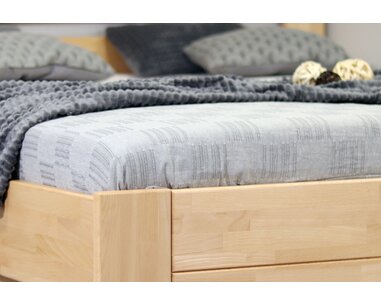 Posteľ s úložným prostorem Trinity, 120x200, masiv buk