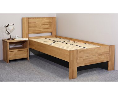 Posteľ z masivu Trinity 2, 120x200, masív buk