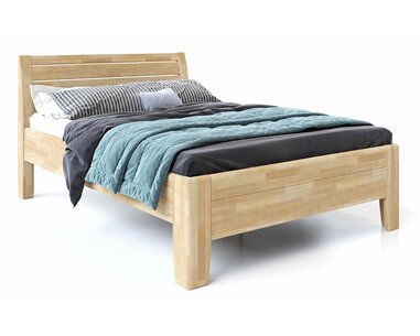 Drevená posteľ z masívu CONCEPTA, 140x200, masív buk