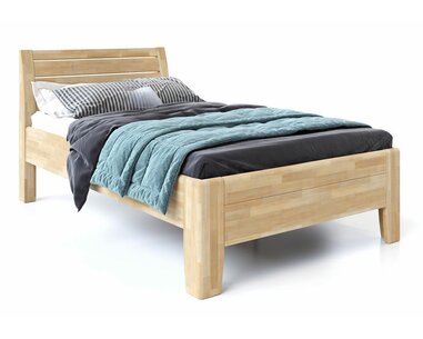 Jednolôžková posteľ z masivu CONCEPTA, masiv buk