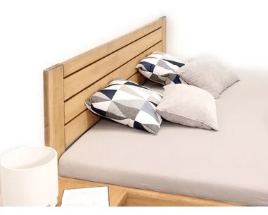 Posteľ dvojlôžko s úložným priestorom Esprit 200x200, masív buk - pohľad č. 3