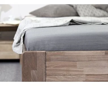 Drevená váľanda dvojlôžko s úložným priestorom FUTON, masív buk - pohľad č. 3