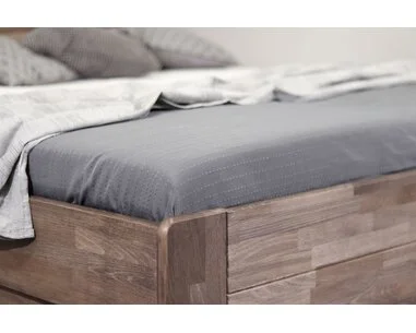 Drevená váľanda dvojlôžko s úložným priestorom FUTON, masív buk - pohľad č. 4