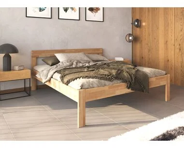 Posteľ s roštami a matracmi TYLIA, masív buk - pohľad č. 2