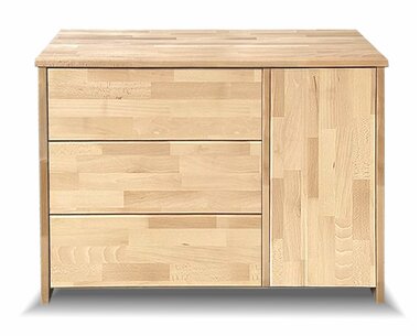 Komoda kombinovaná pravá CONCEPTA 3, masív buk