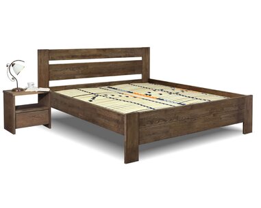 Zvýšená posteľ z masívu Trinity, masiv Dub Zvýšená posteľ z masívu Trinity, masiv Dub