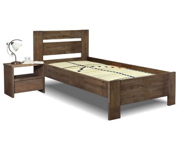 Posteľ z masívu Trinity, 120x200, masív dub