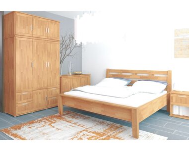 Šatníková dvojdverová skriňa Beta-181, buk cink Šatníková dvojdverová skriňa Beta-181, buk cink