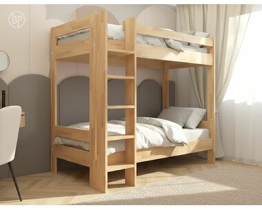 Poschodová posteľ pre 2 deti ELIN, masív buk