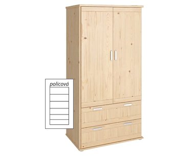 Policová skriňa Alfa-177, smrek Policová skriňa Alfa-177, smrek