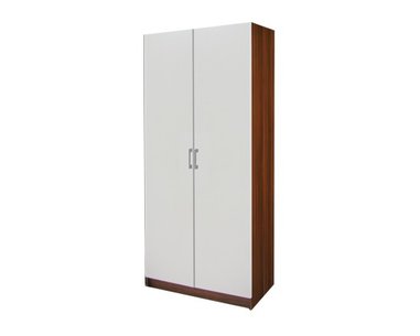Šatníková skriňa dvojdverová IA61520, orech/biela Šatníková skriňa dvojdverová IA61520, orech/biela