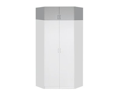 Rohový nadstavec šatníkovej skrine IA21555, biela Rohový nadstavec šatníkovej skrine IA21555, biela