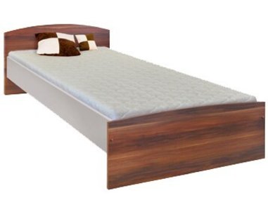 Posteľ jednolôžko 90x200 IA60343, orech-biela Posteľ jednolôžko 90x200 IA60343, orech-biela