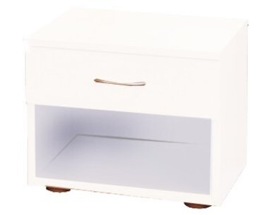 Nočný stolík k posteli IA140B, lamino biele Nočný stolík k posteli IA140B, lamino biele