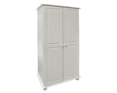 Šatní skříň IA8860B bílá, masiv borovice