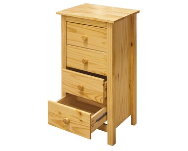 Komoda 4 zásuvková IA8098, masiv borovica