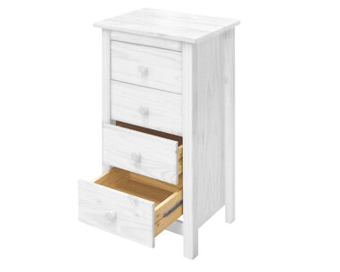 Komoda 4 zásuvková 8098B, masiv borovica