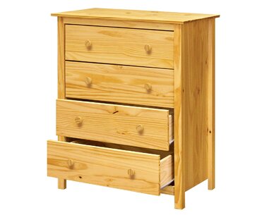 Komoda - 4 zásuvková IA9132, masiv borovica