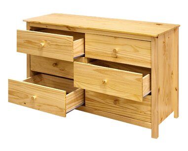 Komoda 6 zásuvková IA9133, masiv borovica