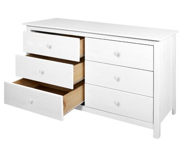 Komoda 6 zásuvková IA9133B, masiv borovica