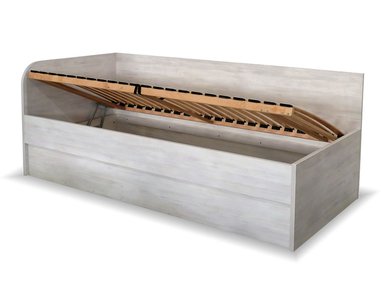 Rohová vyvýšená postel s úložným priestorom Katty, 90x200 cm - ľavá Rohová vyvýšená postel s úložným priestorom Katty, 90x200 cm - ľavá
