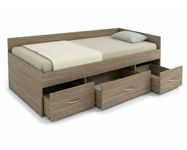 Rohová posteľ s úložným priestorom GAMA, 90x200cm