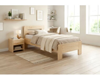 Zvýšená jednolôžková posteľ z lamina LINDA Zvýšená jednolôžková posteľ z lamina LINDA