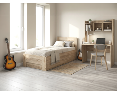 Posteľ jednolôžko s úložným priestorom LINDA, bočné vyklápanie