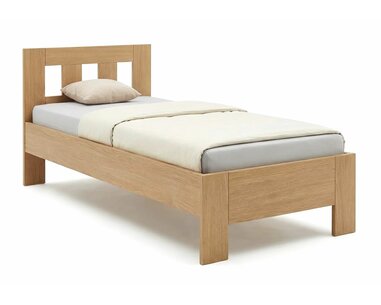 Zvýšená jednolôžková posteľ z lamina MALAGA