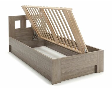 Posteľ jednolôžko s úložným priestorom MALAGA, bočný výklop