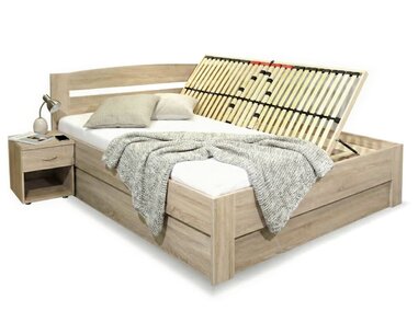 Manželská posteľ s úložným priestorom Maria