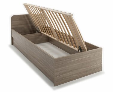 Posteľ jednolôžko s úložným priestorom OTO, bočný výklop