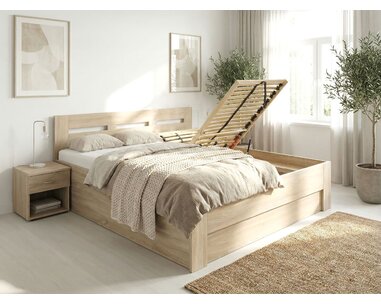Manželská posteľ s úložným priestorom, bočný výklop Pegas 160x210 Manželská posteľ s úložným priestorom, bočný výklop Pegas 160x210