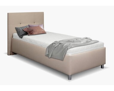 Čalúnená posteľ s úložným priestorom Crissy, 90x200, hnedá Čalúnená posteľ s úložným priestorom Crissy, 90x200, hnedá