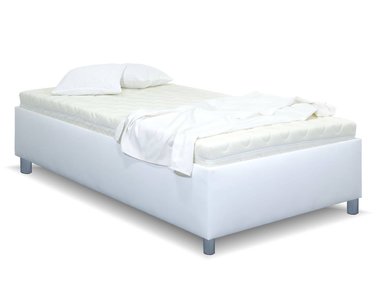 Vyvýšená váľanda s úložným piestorom Roneta, 90x200cm, biela Vyvýšená váľanda s úložným piestorom Roneta, 90x200cm, biela