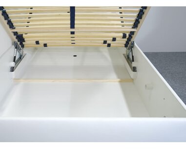 Vyvýšená váľanda s úložným priestorom Roneta, 120x200, biela Vyvýšená váľanda s úložným priestorom Roneta, 120x200, biela