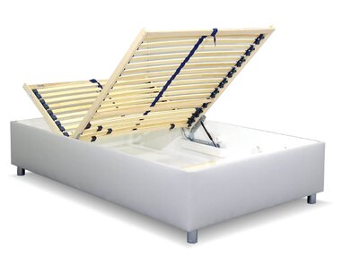 Vyvýšená váľanda s úložným priestorom Roneta, 90x200, siva Vyvýšená váľanda s úložným priestorom Roneta, 90x200, siva