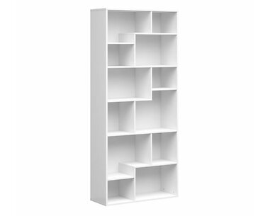 Vysoký regál TETRIS 197, bílá lesk