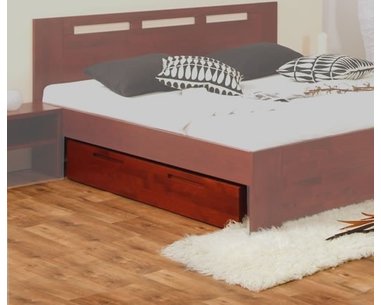 Úložný priestor pod postele 229-BC, masív buk, gaštan Úložný priestor pod postele 229-BC, masív buk, gaštan