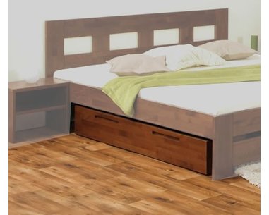 Úložný priestor pod postele 229-BC, masív buk, orech Úložný priestor pod postele 229-BC, masív buk, orech