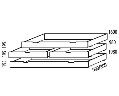 Úložný priestor z masívu 3/4 č.226, masív smrek