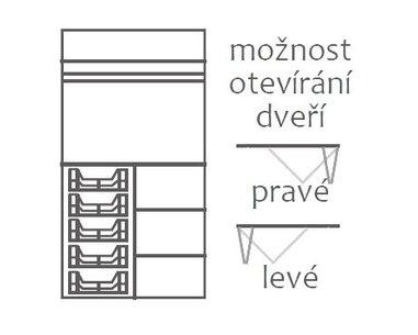 Šatníková skriňa - pološatníková F154, masív buk Šatníková skriňa - pološatníková F154, masív buk
