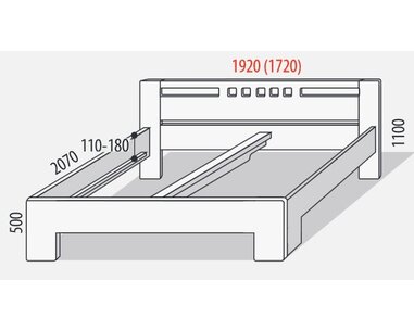 Manželská posteľ z masivu SOFIA F112 180x200cm, masiv buk