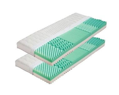 Stredne tvrdý sendvičový matrac ELIS 1+1 Zdarma, 18cm, 90x200cm, 120kg, 5 zón