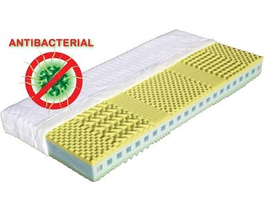 Mäkký antibakteriálny matrac KRÉTA, 19 cm, 120 kg, 7 zón Mäkký antibakteriálny matrac KRÉTA, 19 cm, 120 kg, 7 zón