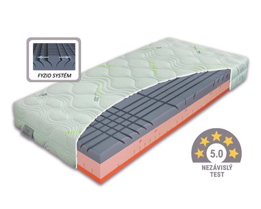 Stredne tvrdý ortopedický matrac BIOSTRETCH, 25cm, 180x200cm, 150kg