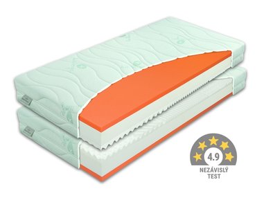 Stredne tvrdá zdravotná matrac BROOKLYN SOFT 1+1 Zdarma, 20cm, 80x210cm, 130kg, pamäťová pena Stredne tvrdá zdravotná matrac BROOKLYN SOFT 1+1 Zdarma, 20cm, 80x210cm, 130kg, pamäťová pena