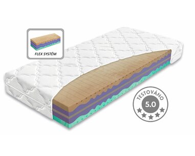 Tvrdší ortopedický matrac BIOGREEN XXL, 25cm, 140x200cm, 170kg, studená pena, 7 rokov záruka   Tvrdší ortopedický matrac BIOGREEN XXL, 25cm, 140x200cm, 170kg, studená pena, 7 rokov záruka